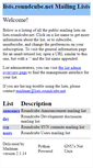 Mobile Screenshot of lists.roundcube.net