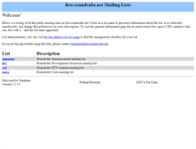 Tablet Screenshot of lists.roundcube.net